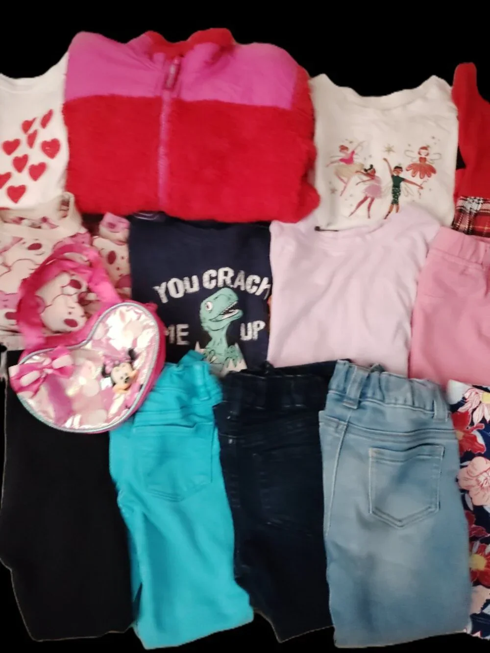 HUGE LOT OF CLOTHES TOPS JEANS LEGGINGS JACKET OUTFITS DISNEY GAP~GIRLS SIZE 3T